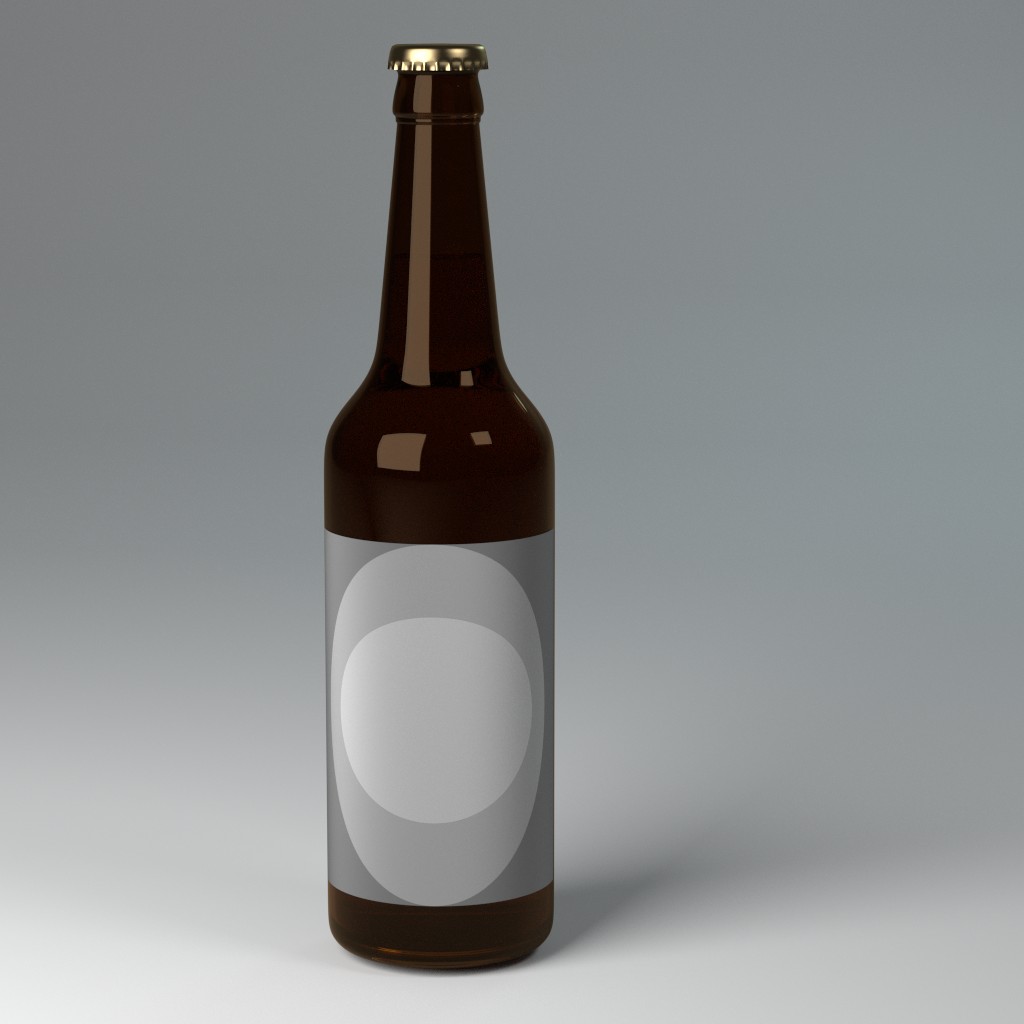 Beer Bottle with label marker preview image 1